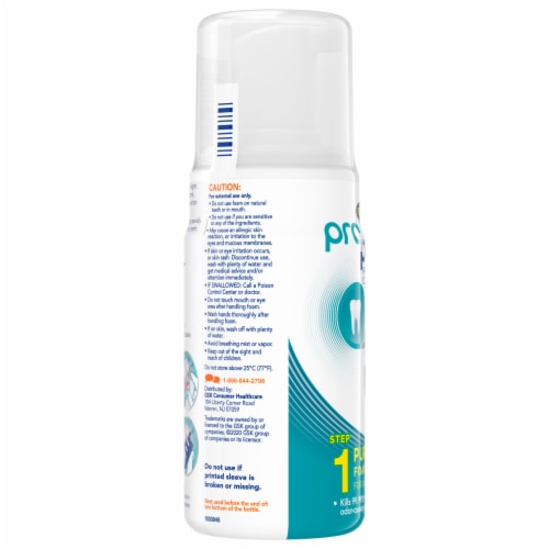Polident Pro Partial Foam Step 1 Denture Cleanser Perspective: left