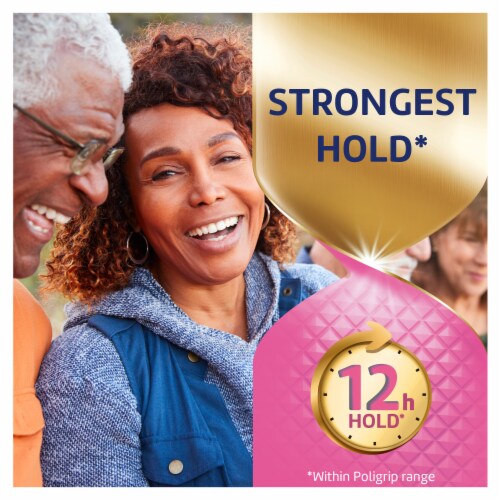 Poligrip, Power Max, Denture Adhesive Cream, Flavor Free, Power Hold + Comfort Perspective: left