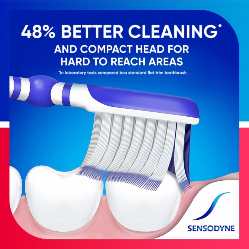 Sensodyne Sensitivity & Gum, Sensitive Care Toothbrush, Designed for Sensitive Teeth & Gums Perspective: left