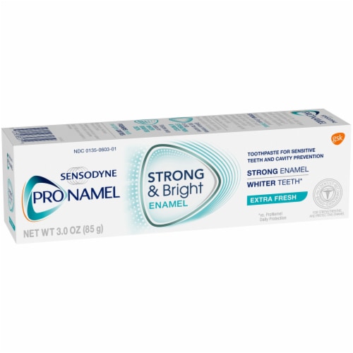 Sensodyne Pronamel Strong And Bright Extra Fresh Toothpaste Perspective: left
