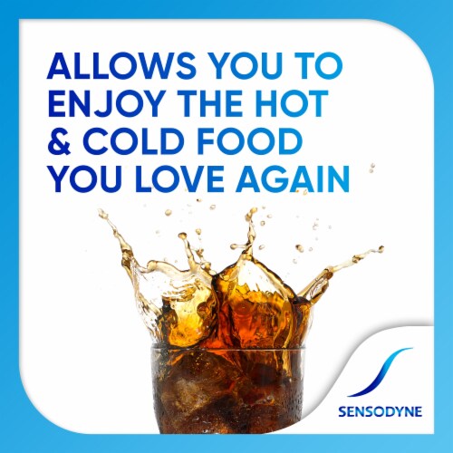Sensodyne Extra Whitening Sensitive Whitening Toothpaste Perspective: left