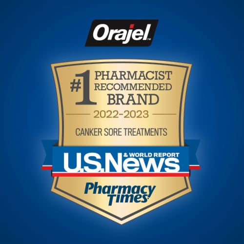 Orajel™ Mouth Sores Antiseptic Rinse Perspective: left