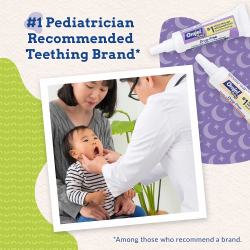 Orajel™ Baby Non-Medicated Teething Cooling Gel Daytime & Nighttime Duo Pack Perspective: left