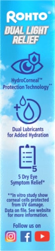 Rohto® Dual Light Relief Lubricant Eye Drops Perspective: left