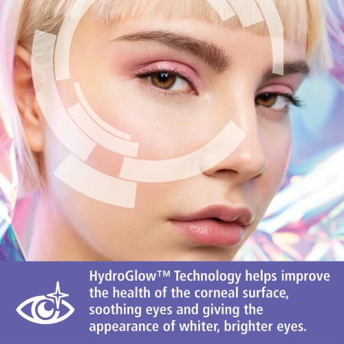 Rohto® Optic Glow Cooling Eye Drops Perspective: left