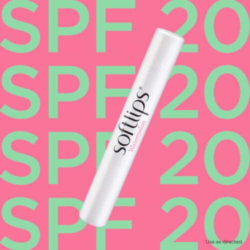 Softlips® Watermelon SPF 20 Lip Protectant Sticks Perspective: left
