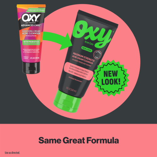 OXY® Maximum Strength Acne Cream Cleanser Perspective: left
