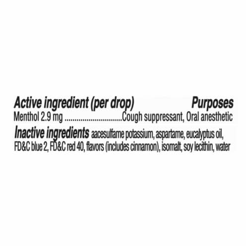 Halls Minis Cherry Flavor Sugar Free Cough Drops Perspective: left