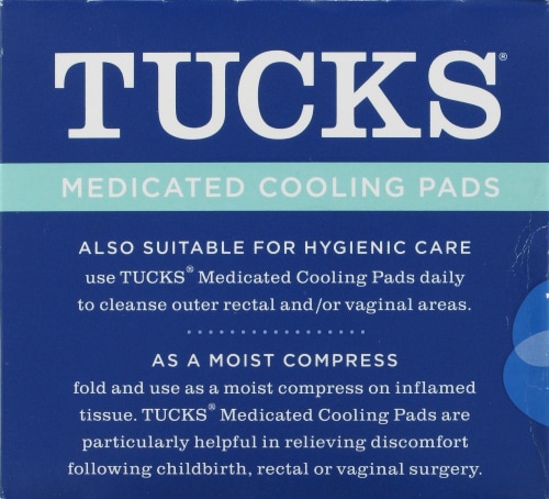 Tucks Medicated Cooling Pads Perspective: left