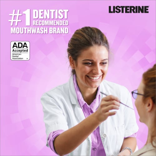 Listerine Total Care Mouthwash Fresh Mint Anticavity Fluoride Oral Rinse with 6 Benefits in 2 Perspective: left