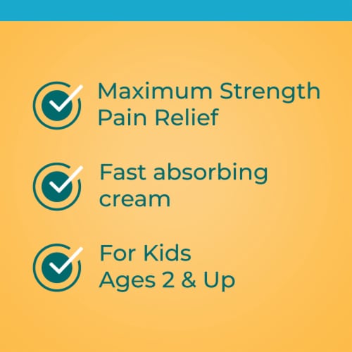 Neosporin + Pain Kids Relief Cream Perspective: left