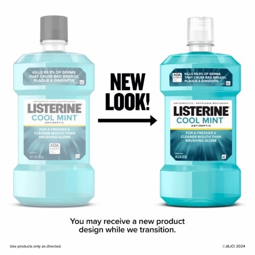 Listerine Cool Mint Antiseptic Mouthwash Perspective: left