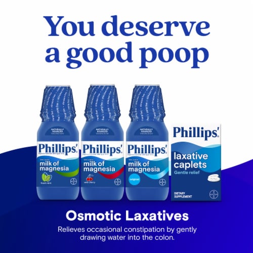Phillips'® Milk of Magnesia Wild Cherry Liquid - 6 Pack Perspective: left
