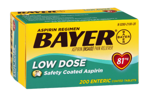 Bayer Low Dose Aspirin Perspective: left