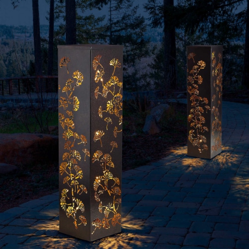 Inside outside garden cheap lighted patio pillar