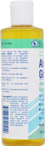 Home Health Almond Glow Jasmine Skin Lotion Perspective: left