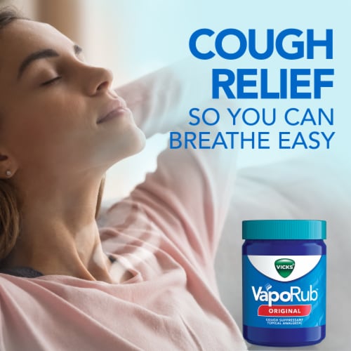 Vicks VapoRub Original Cough Suppressant Ointment Perspective: left