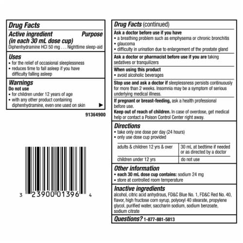 Vicks® ZzzQuil™ Warming Berry Nighttime Sleep-Aid Liquid Perspective: left