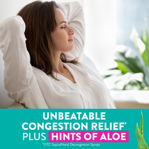 Vicks Sinex Severe Nasal Congestion Relief Moisturizing Ultra Fine Nasal Mist Oxymetazoline HCI Perspective: left