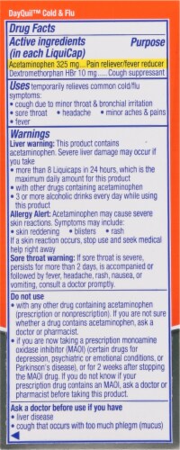 VICKS DayQuil & NyQuil High Blood Pressure Cold & Flu Relief Liquicap 48ct Perspective: left