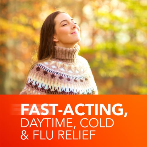 Vicks DayQuil Cold & Flu Relief Elderberry Liquid Perspective: left