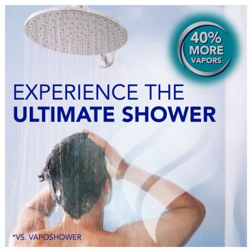 Vicks VapoShower™ Max Tablets, Non-Medicated Eucalyptus Shower Steamer Tablets, Perspective: left