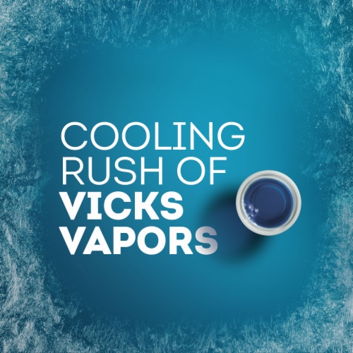 Vicks NyQuil VapoCOOL Severe Cold & Flu + Congestion Medicine Acetaminophen Liquid Perspective: left
