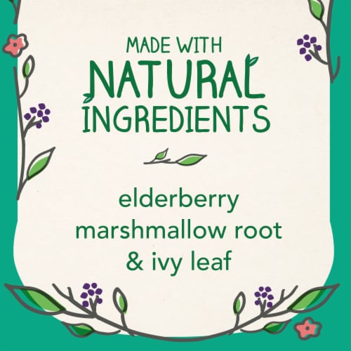 Vicks® Children’s Botanicals Berry Flavor Multi-Care Kids’ Cough Syrup Perspective: left