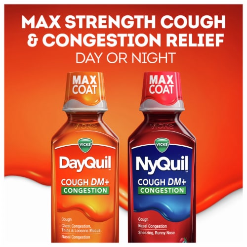 DayQuil™ Cough DM+ Congestion Non-Drowsy Cough Syrup Perspective: left