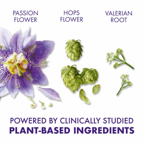 ZzzQuil Passion Flower PURE Zzzs Restorative Herbal Sleep Tablets Perspective: left