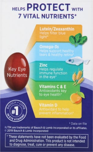Ocuvite Eye Performance Vitamin & Mineral Supplement Softgels Perspective: left