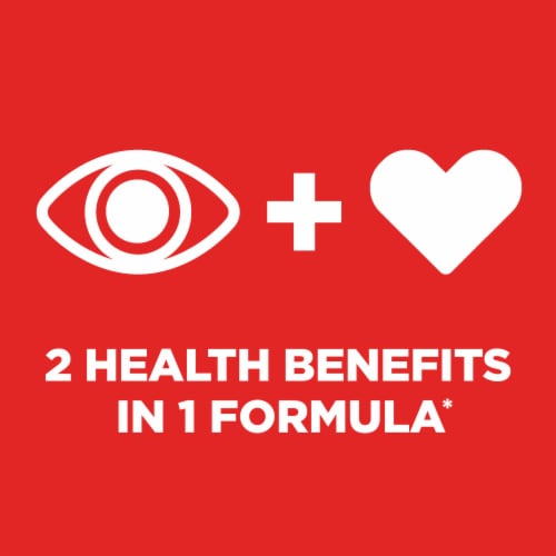 PreserVision AREDS 2 Eye Vitamins with CoQ10 for Heart Health Lutein and Zeaxanthin Softgels Perspective: left