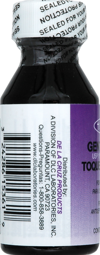 De La Cruz® Toques De Violeta® Gentian Violet First Aid Antiseptic Perspective: left
