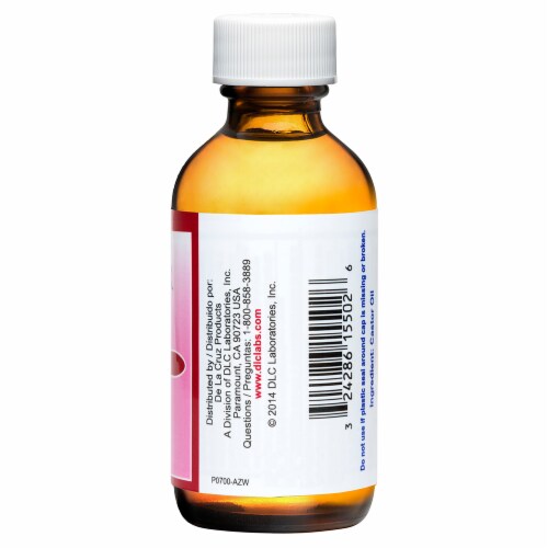 De La Cruz® Castor Oil Stimulant Laxative Perspective: left