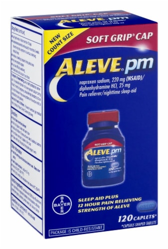 Aleve PM Sleep Aid Caplets Perspective: left