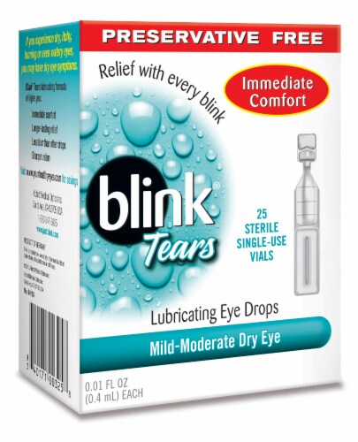 Blink Tears Preservative Free Lubricating Eye Drops Perspective: left