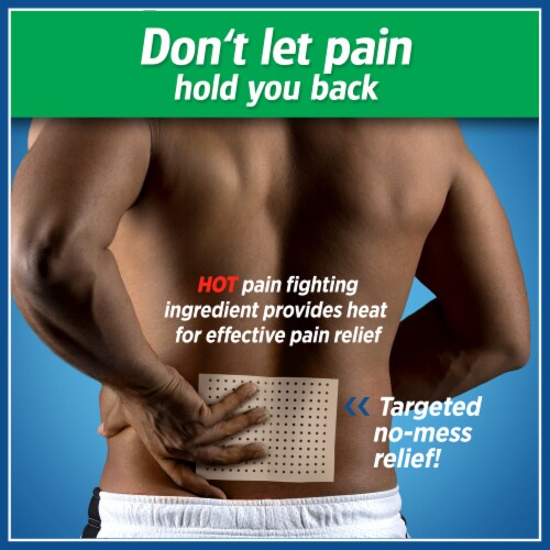 Salonpas® Hot Capsicum Large Pain Relief Patches Perspective: left