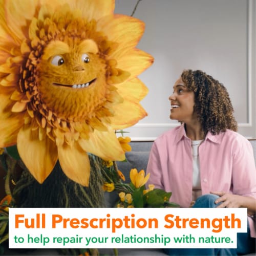 Flonase Allergy Relief Nasal Spray, 24 Hour Non Drowsy Allergy Medicine, Metered Nasal Spray Perspective: left
