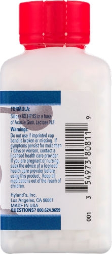 Hyland's Homeopathic Hair & Nails Tablets Perspective: left