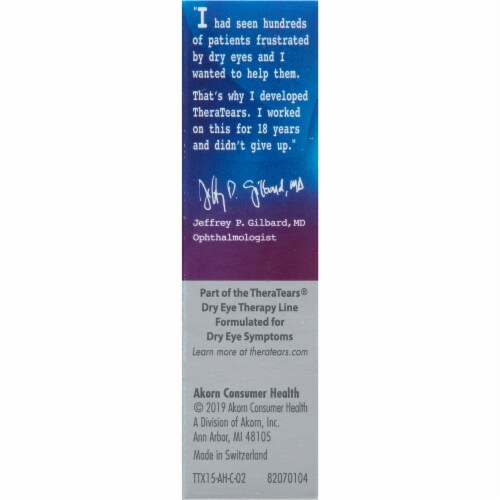 Thera Tears® Extra® Dry Eye Therapy Lubricant Eye Drops Perspective: left