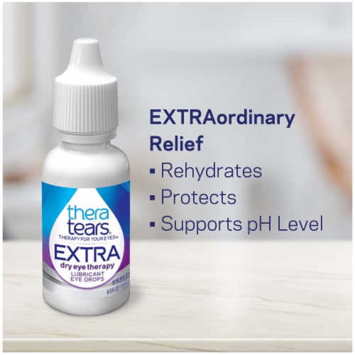 TheraTears Extra Dry Eye Therapy Lubricant Eye Drops Perspective: left