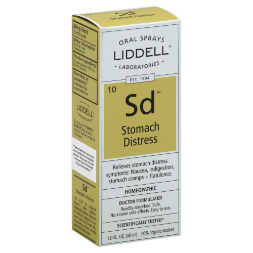 Liddell Laboratories Stomach Distress Oral Spray Perspective: left
