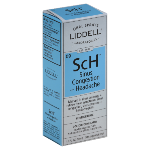 Liddell Laboratories Sinus Congestion & Headache Oral Spray Perspective: left