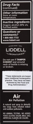 Liddell Laboratories Detox Air Pollution Oral Spray Perspective: left