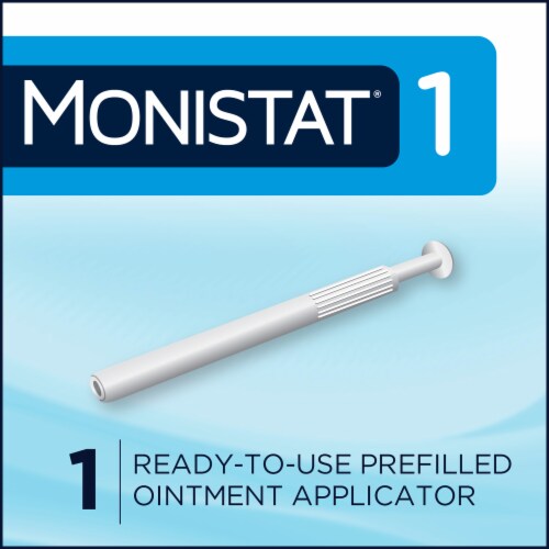 Monistat One-Day Maximum Strength Yeast Infection Treatment Pre-Filled Cream Applicator Perspective: left