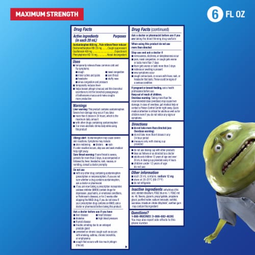 Mucinex Fast-Max Maximum Strength Cold & Flu All-in-One Liquid Perspective: left