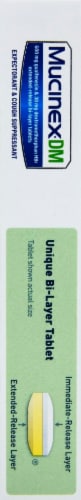 Mucinex® DM Expectorant & Cough Suppressant Extended-Release Bi-Layer Tablets 600mg Perspective: left