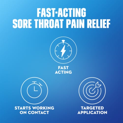 Mucinex InstaSoothe Sore Throat + Pain Relief Cherry Flavor Spray Perspective: left