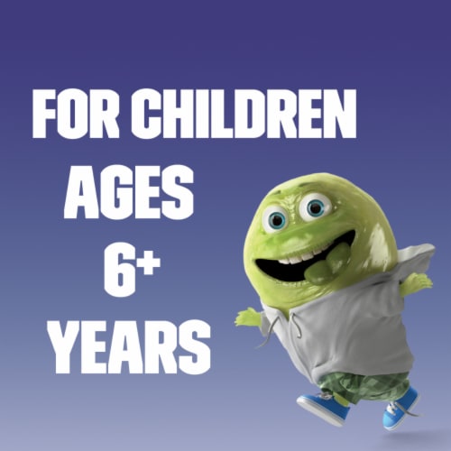 Mucinex® Children's Very Berry Cold & Flu Multi-Symptom Liquid Medicine Perspective: left