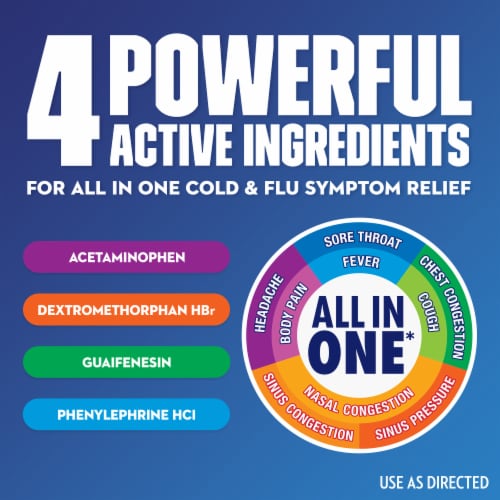Mucinex Fast Max Cold & Flu All in One Liquid Gels Perspective: left